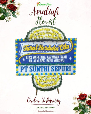 Papan Bunga Duka di Banggai Utara