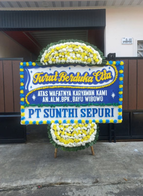 Papan Bunga Duka di Banggai Utara